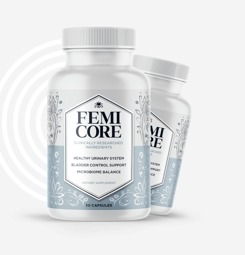 FemiCore natural bladder wellness supplement bottle